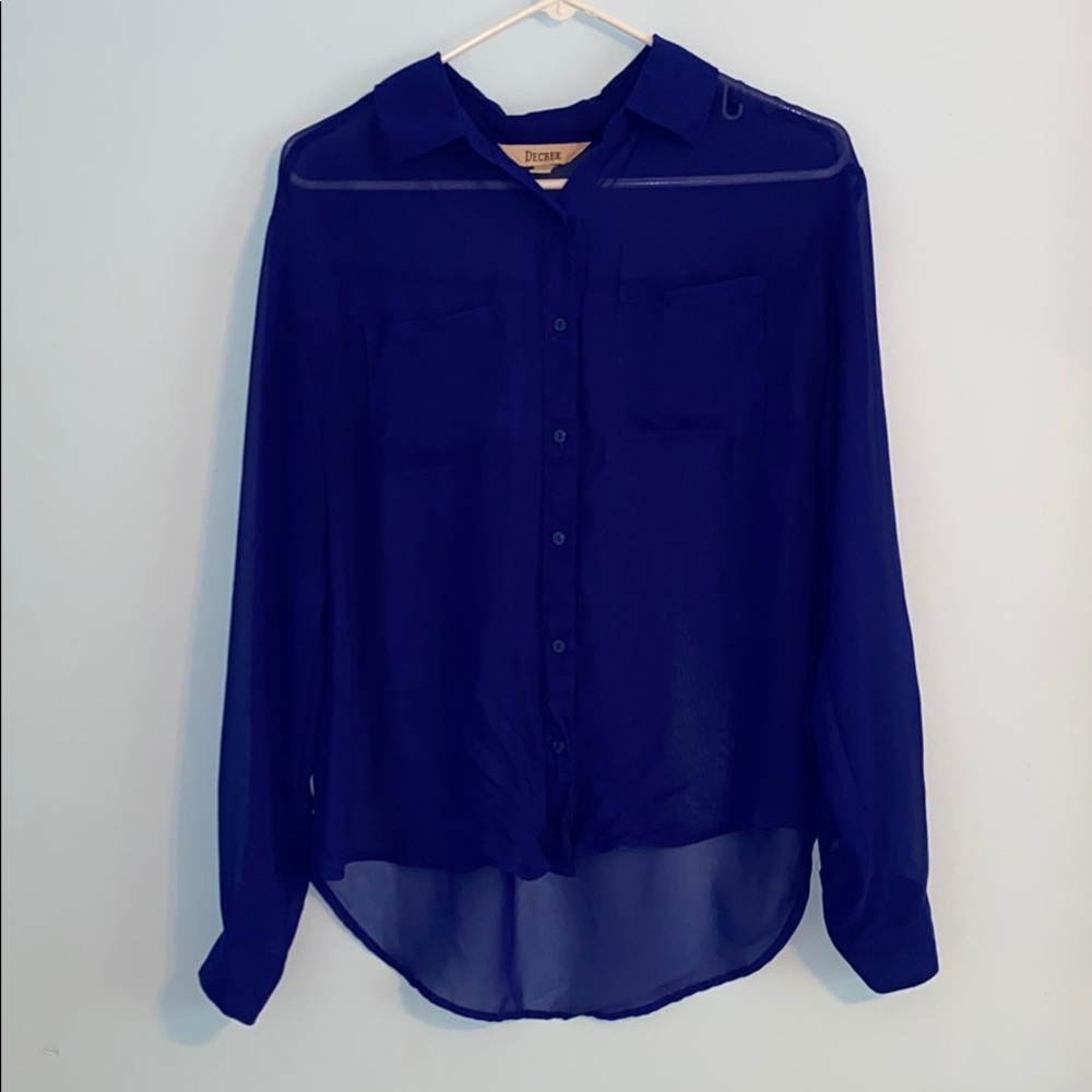 Navy blue blouse
